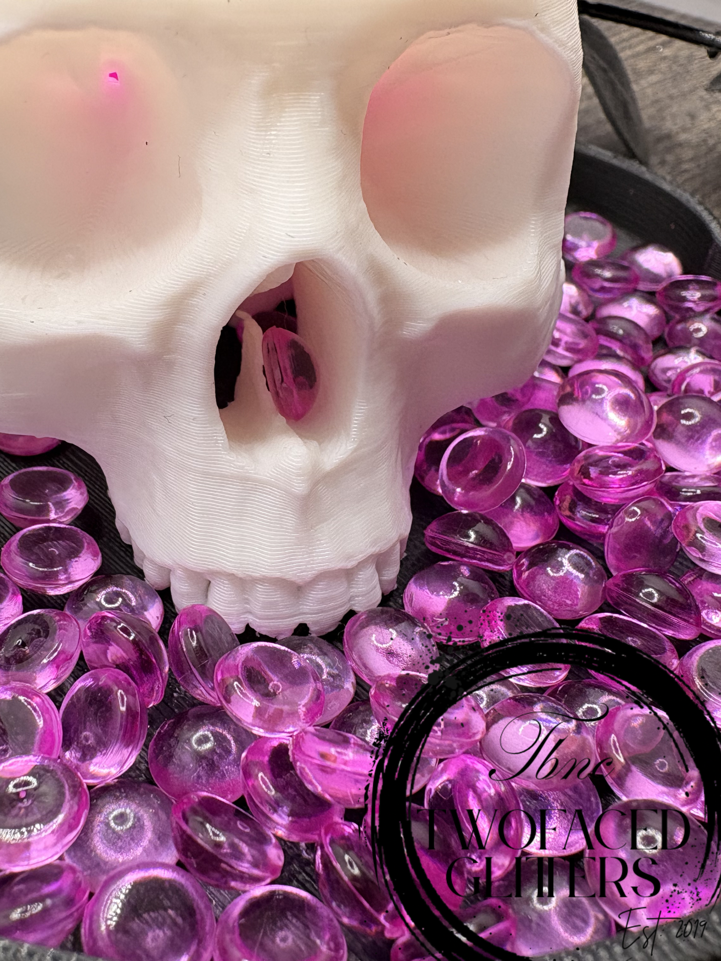 Purple Transparent: Resin Flatback Half Dome Filler, 2oz Wt.