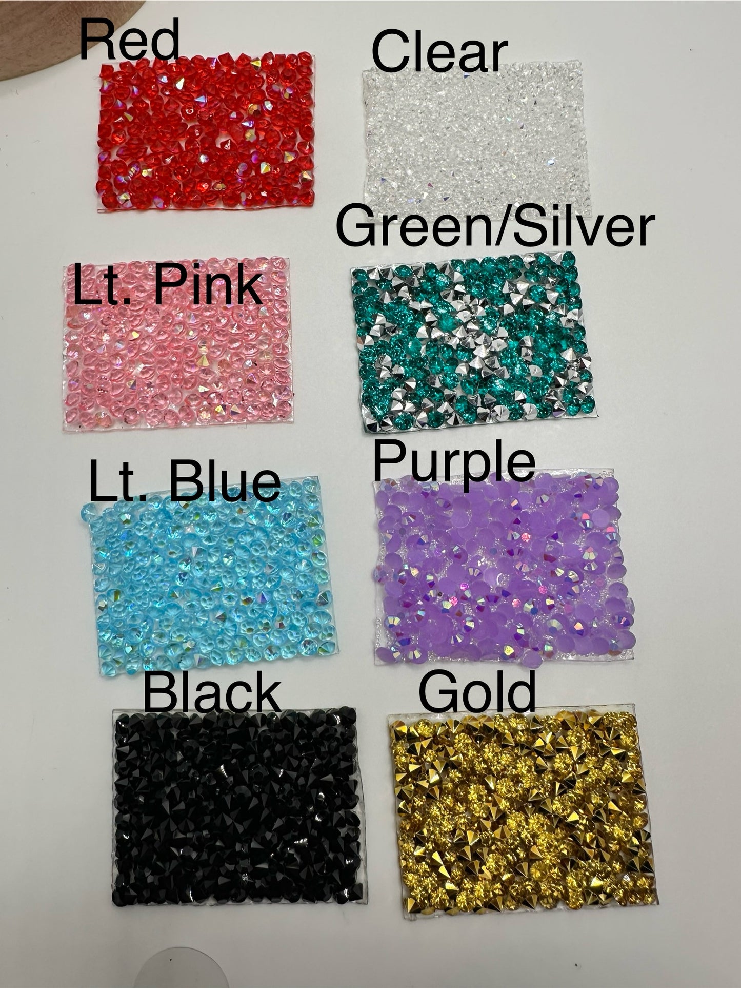 2pc adhesive bling sheets for pens, rhinetone bling sheet, 2pc single sheet use for pen, pen supplies, 40mmx28.5mm