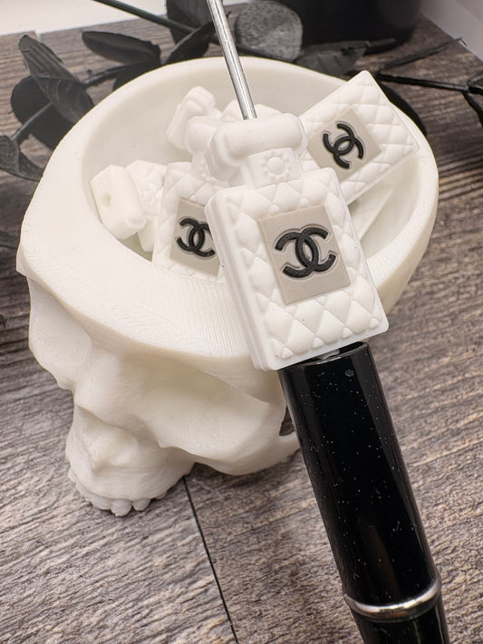 Perfume Fancy bottle, Silicone focal, silicone bead for pens, crafting beads, supply focal, 29.5mm 1pc