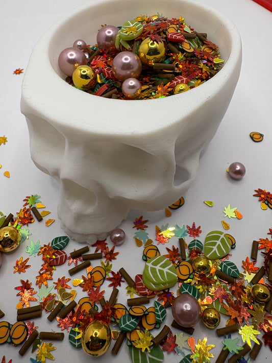 Autumn Garden, mixed media filler, custom add-in crafting, shaker resin bits, filler decor, resin crafting, 1oz wt.
