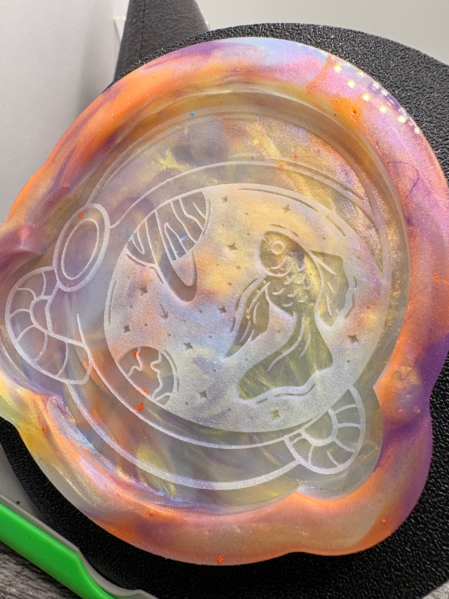 Space Aquatic Silicone Flat: Silicone Mold for Resin Casting, 1pc