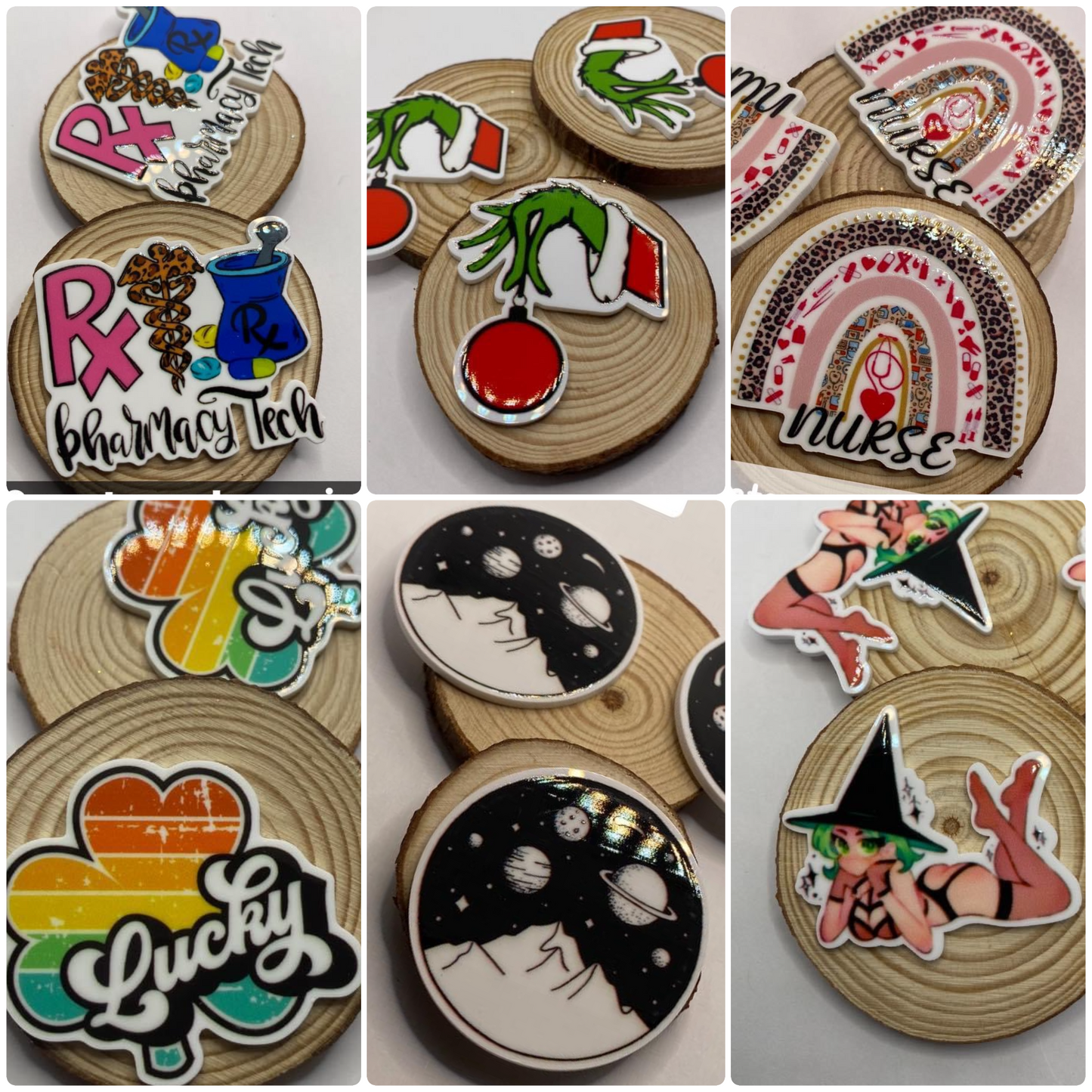 Flat Back Resin Planars (LIVE PICKS)
