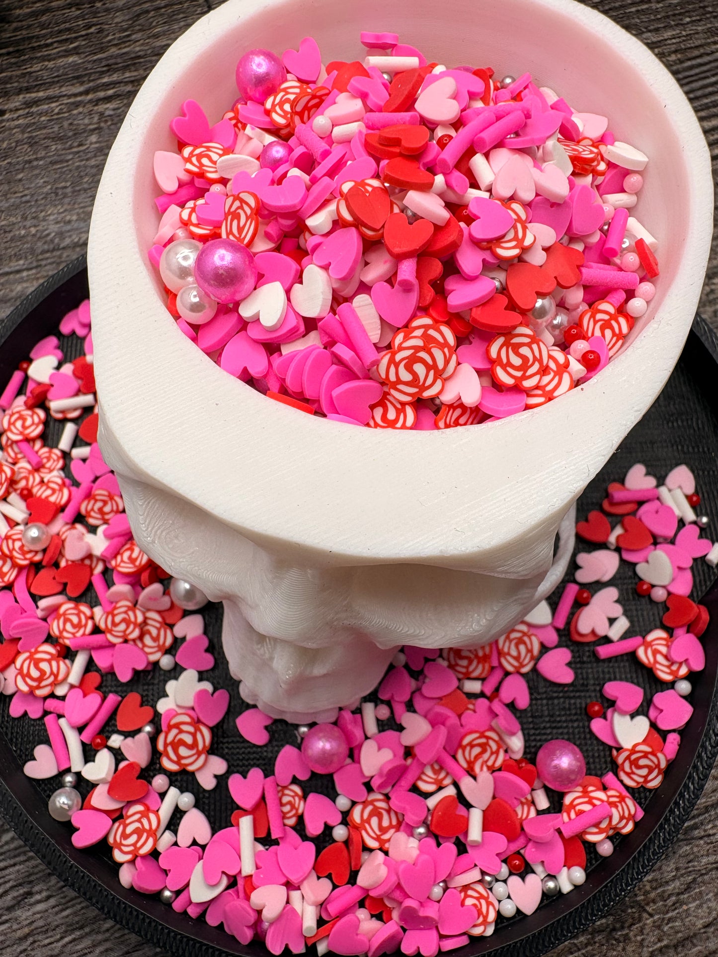 Lovestruck Filler: Mixed Media clay filler, resin accents, cute shaker fillers, crafting additives 1oz Wt.