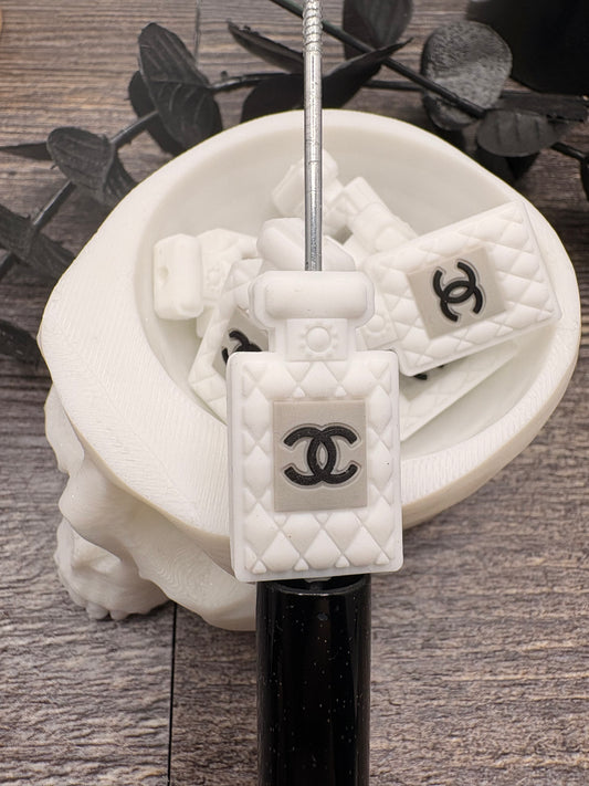 Perfume Fancy bottle, Silicone focal, silicone bead for pens, crafting beads, supply focal, 29.5mm 1pc