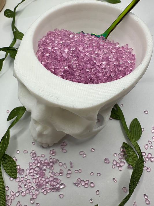 Blushed freeform glass, resin fillers, candle making supplies 1oz by weight, no hole glass crafting
