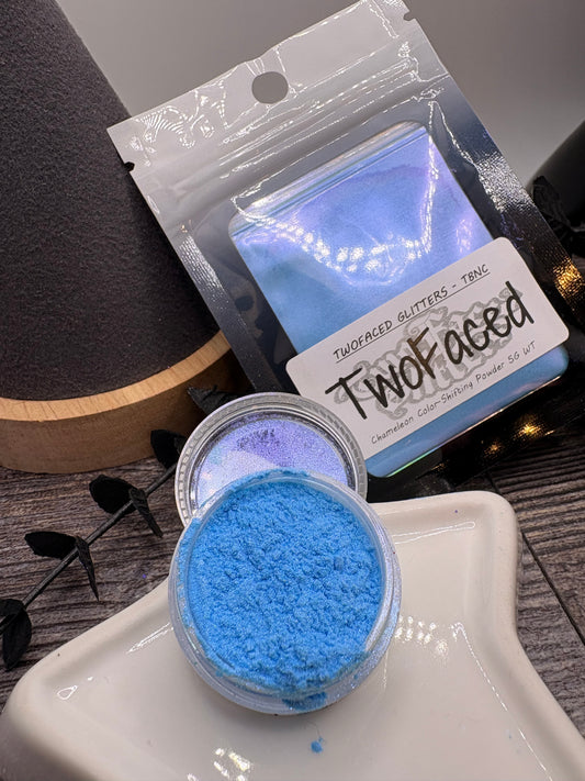 TwoFaced Mica Chameleon shift powder, Mica powder for additives in crafting, chameleon color shifting powder 5g wt.