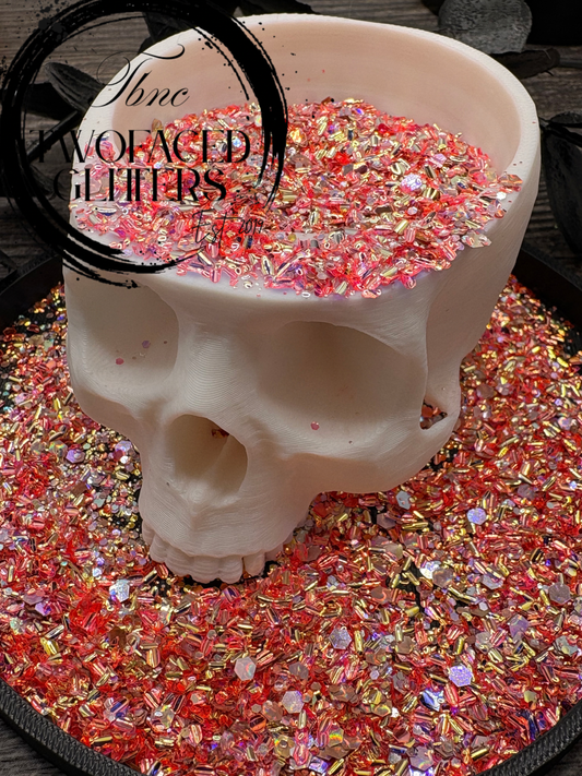 Crowned In Blush: Bubble Color shift Chunky Glitter Mix, crafting supplies glitter, craft glitter, polyester glitter for crafts