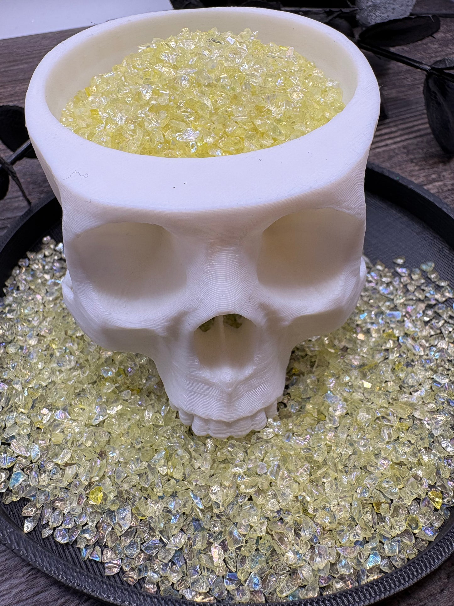 Lemon Sugar: Crushed glass, Sugar Series 1oz Wt. Not edible