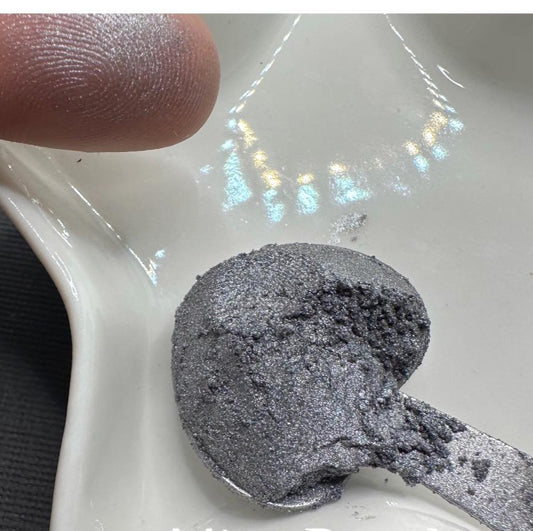 Gunner Mica Metallic powder, Mica powder for additives in crafting, Metallic grey powder 5g wt.