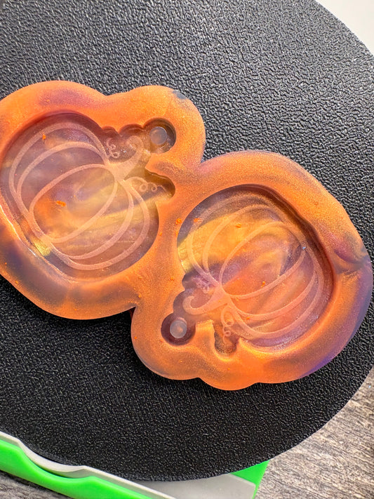 Pumpkin Silicone Keychain: Silicone Mold for Resin Casting, 1pc