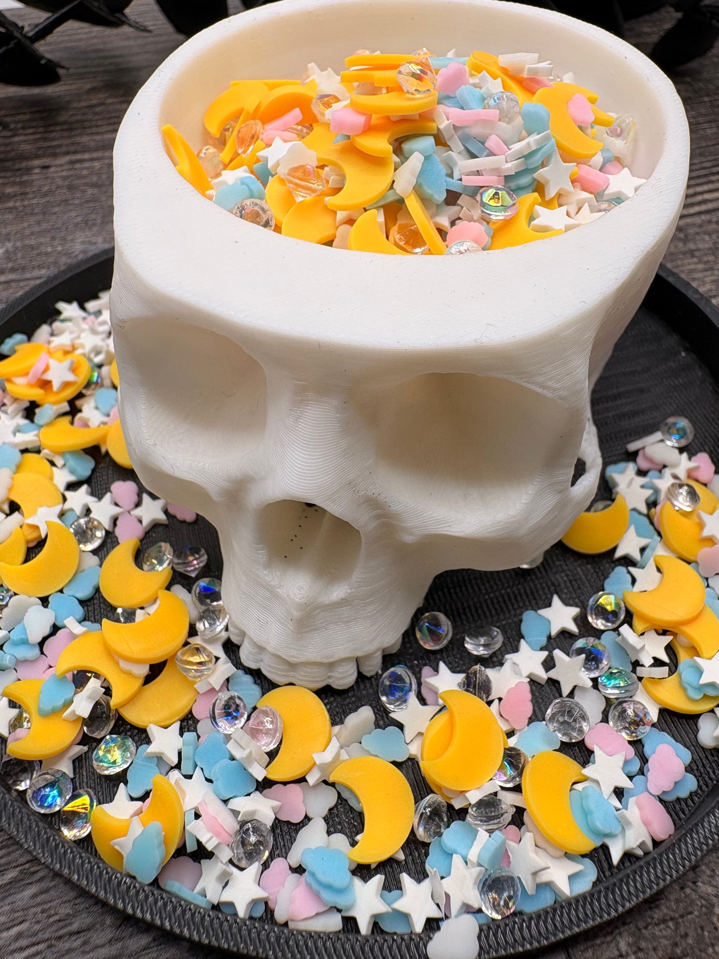 Sailor's Moon Filler: Mixed Media clay filler, resin accents, cute shaker fillers, crafting additives 1oz Wt.