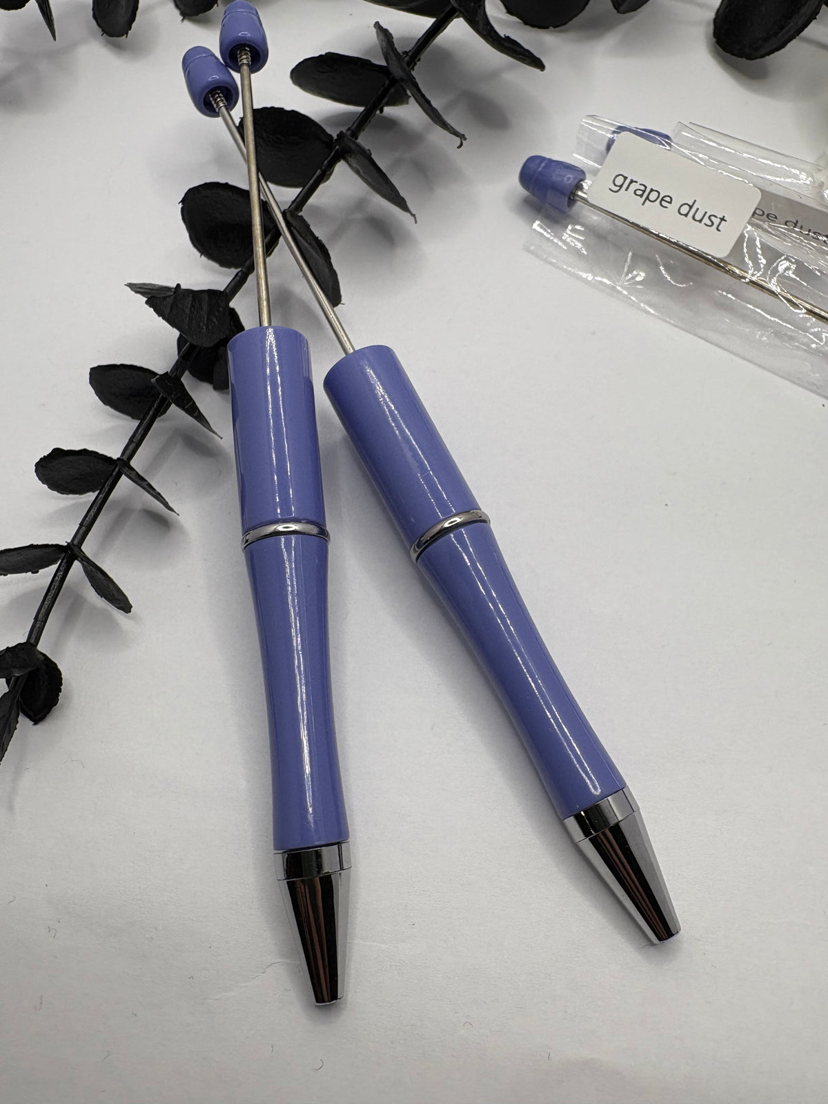 Beadable pen blanks, Beadable black ink, pen for silicone beads, for acrylic beads, pens for crafting, beadable blanks supplies
