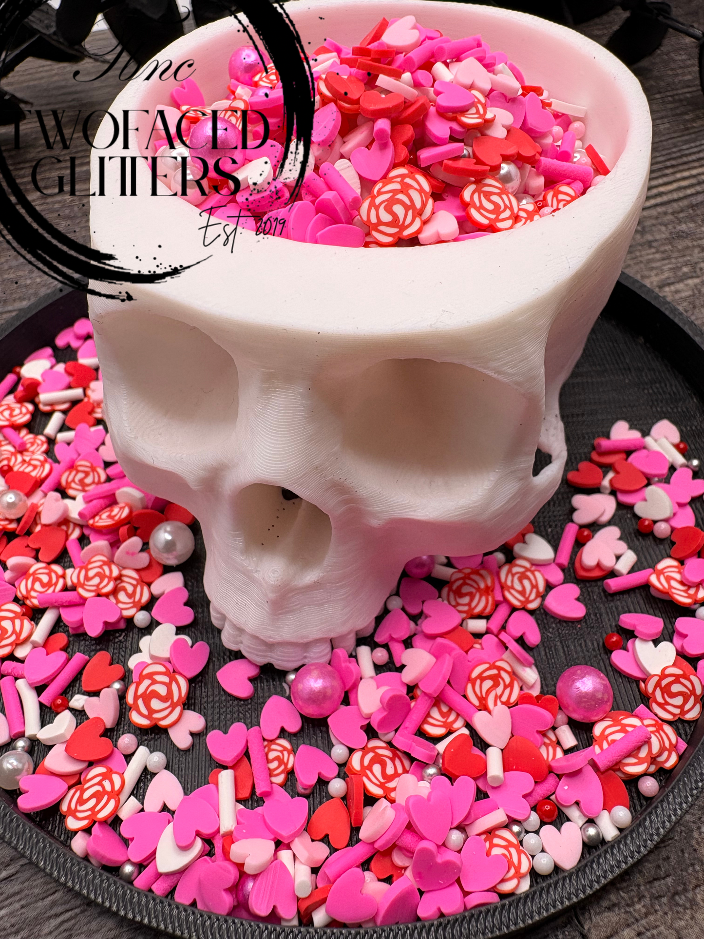 Lovestruck Filler: Mixed Media clay filler, resin accents, cute shaker fillers, crafting additives 1oz Wt.