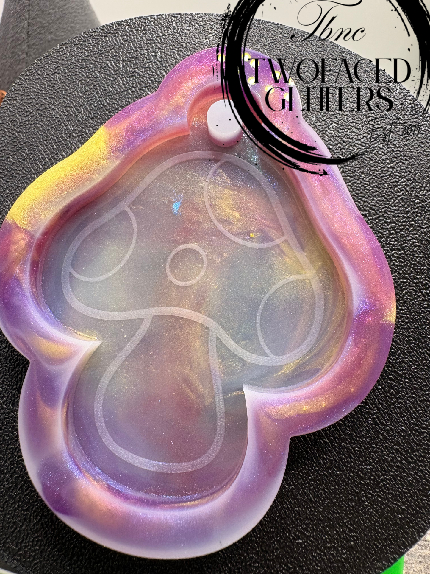 Mushroom Silicone Keychain: Silicone Mold for Resin Casting, 1pc