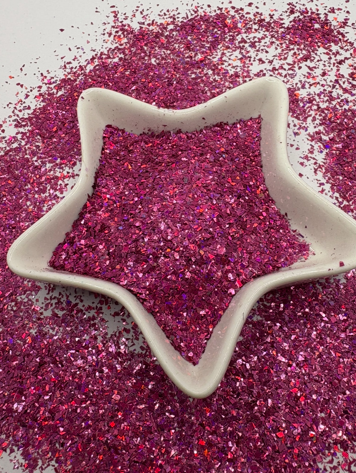 Raz fuschia: irregular chunky shard glitter mix, crafting supplies glitter, custom mix, resin supplies, resin glitter