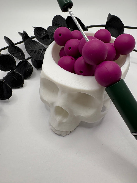 Silicone Wine Purple bead, 15mm beads for pens, beading supplies, beading, pvc silicone beads