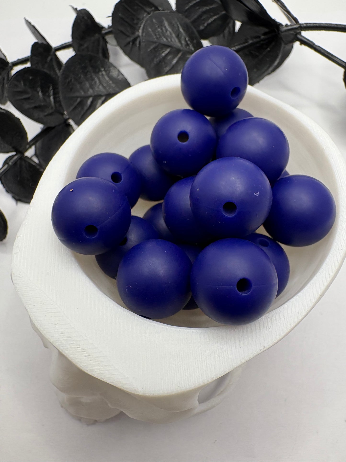 Silicone Navy Blue bead, 15mm beads for pens, beading supplies, beading, pvc silicone beads