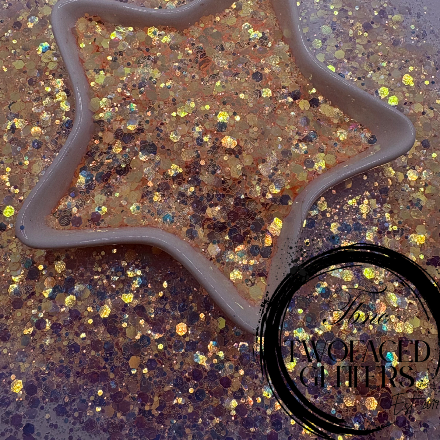 Peached: Color Shift chunky glitter mix, crafting supplies glitter, custom mix, resin supplies, resin glitter