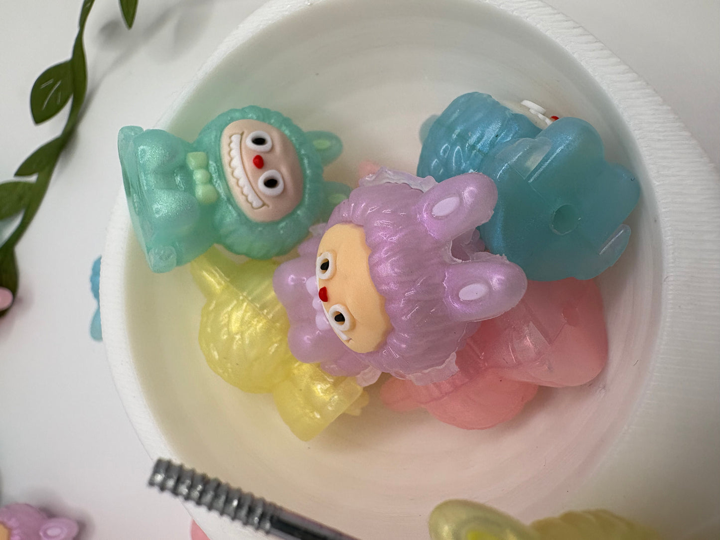 3D Monster Bead, cute silicone bead, beads for pens, 3d monster dude, focal bead, 27.5mm