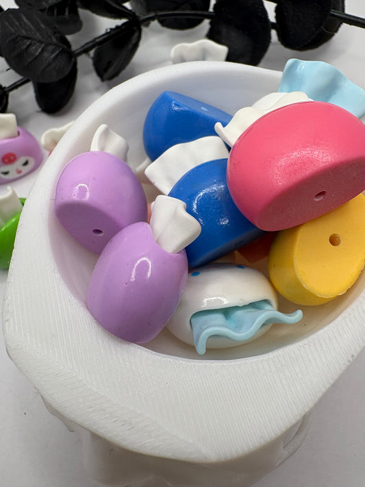 Napkin Character beads, acrylic 22mm beads for pens, beading supplies, mixed color 1pc