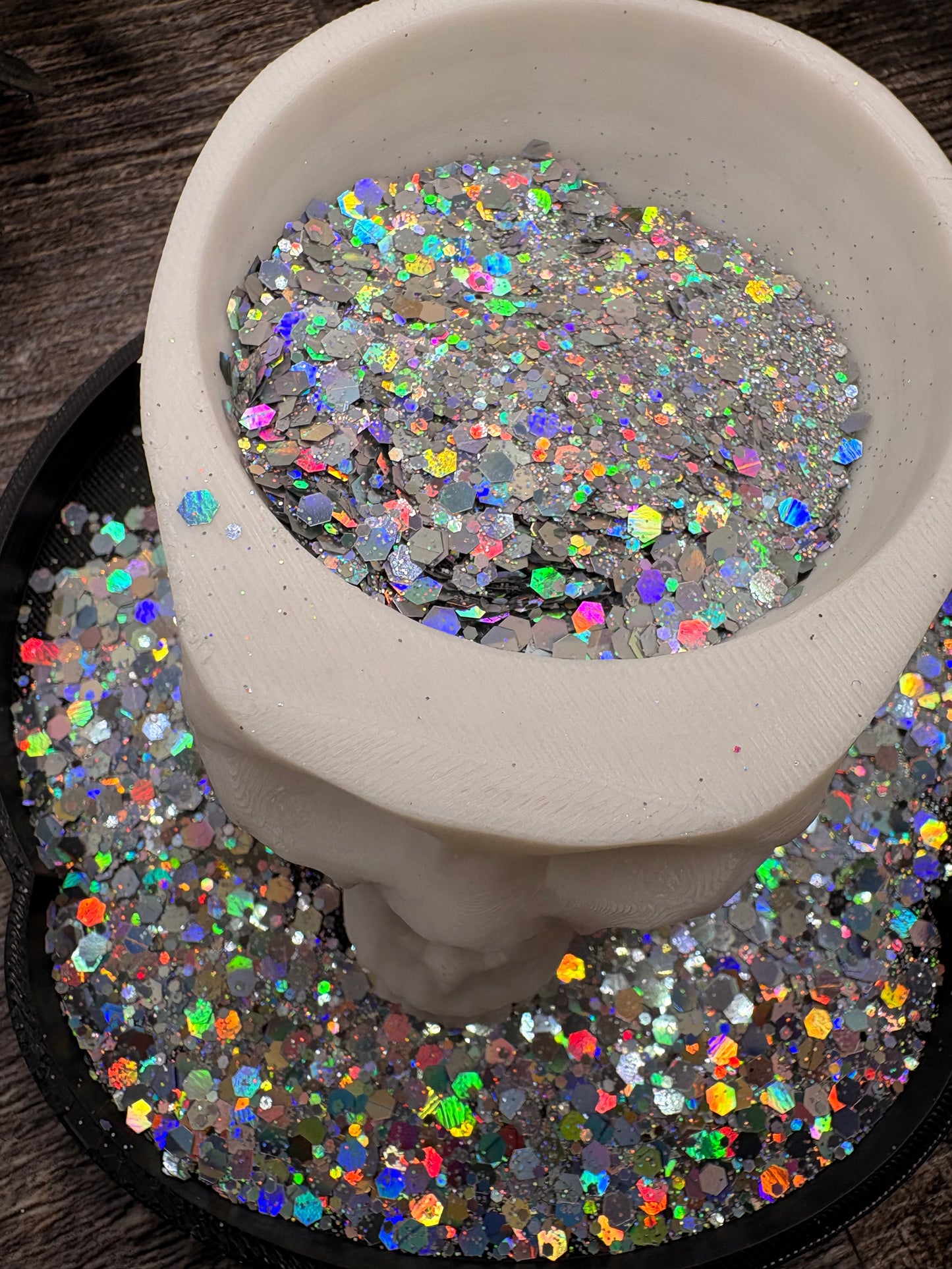 Kaleidoscope Chunky Mix: Holographic chunky glitter mix