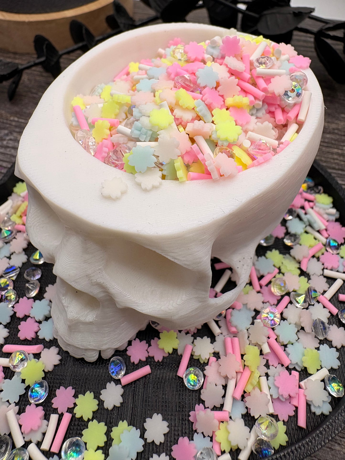 Sakura Oujo Filler: Mixed Media clay filler, resin accents, cute shaker fillers, crafting additives 1oz Wt.