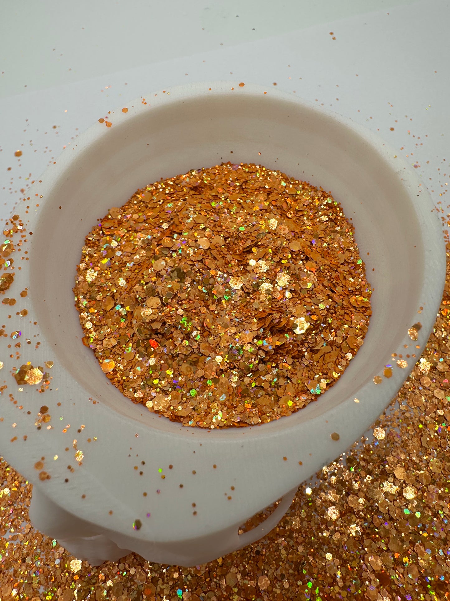 Pumpkin Patch: holographic chunky glitter mix, crafting supplies glitter, custom mix, resin supplies, resin glitter, orange holographic