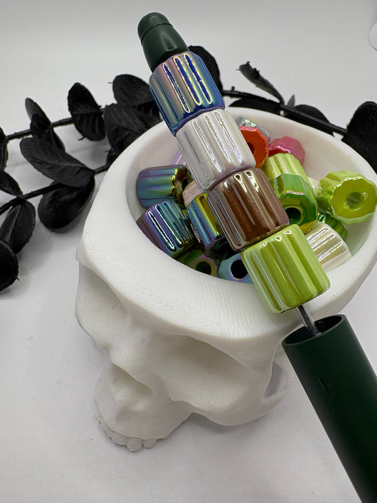 Cylinder tube multi color bead, acrylic 12mm beads for pens, beading supplies, beading, mixed color