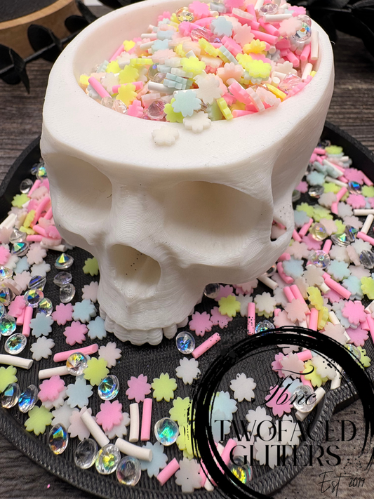Sakura Oujo Filler: Mixed Media clay filler, resin accents, cute shaker fillers, crafting additives 1oz Wt.