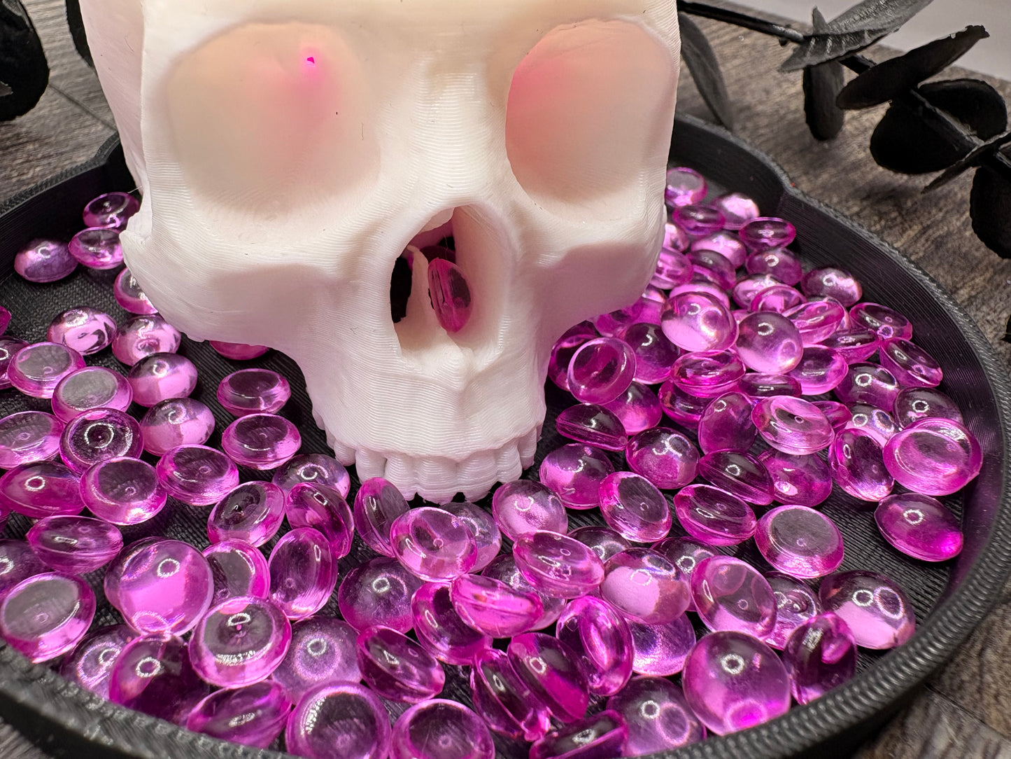 Purple Transparent: Resin Flatback Half Dome Filler, 2oz Wt.