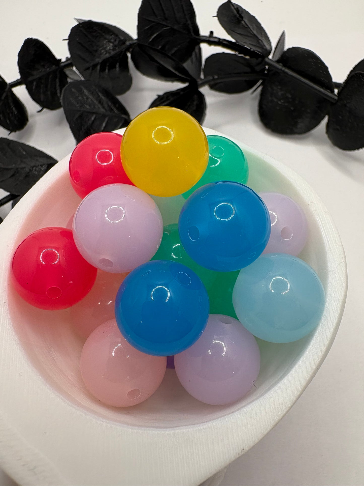 Jelly multi-color bubblegum bead, acrylic 15.5mm beads for pens, beading supplies, beading, mixed color