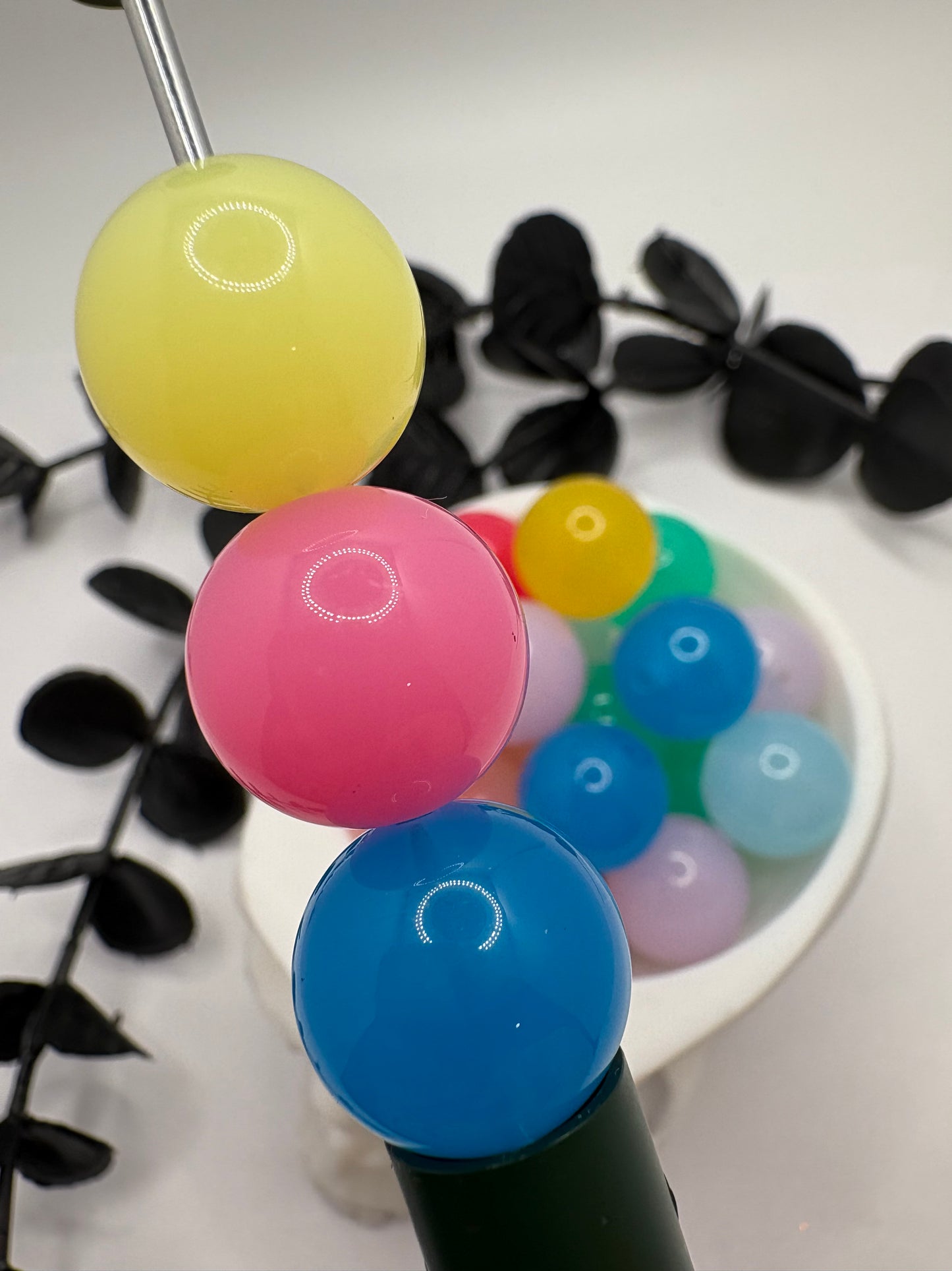 Jelly multi-color bubblegum bead, acrylic 15.5mm beads for pens, beading supplies, beading, mixed color