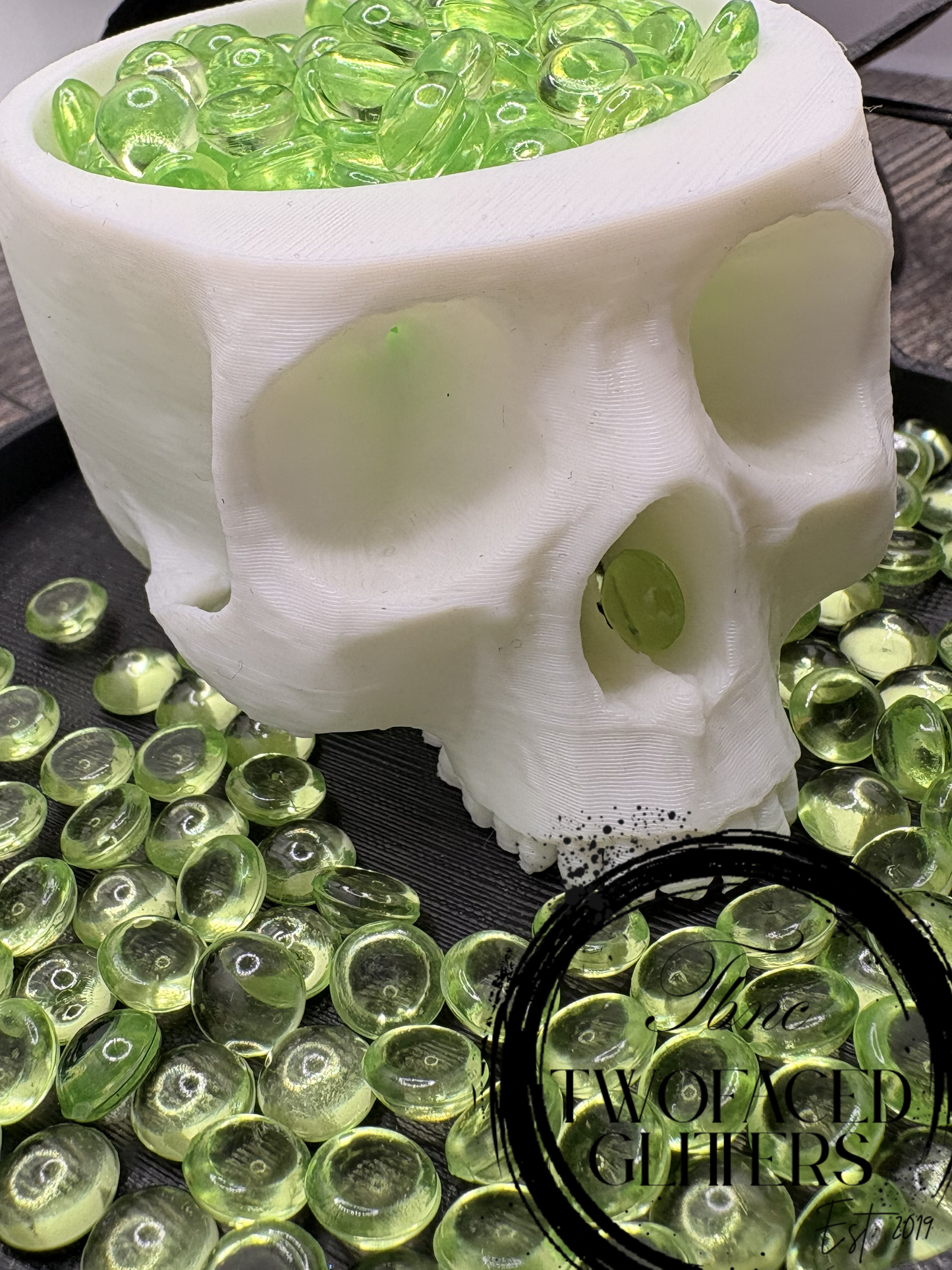 Green Transparent: Resin Flatback Half Dome Filler, 2oz Wt.