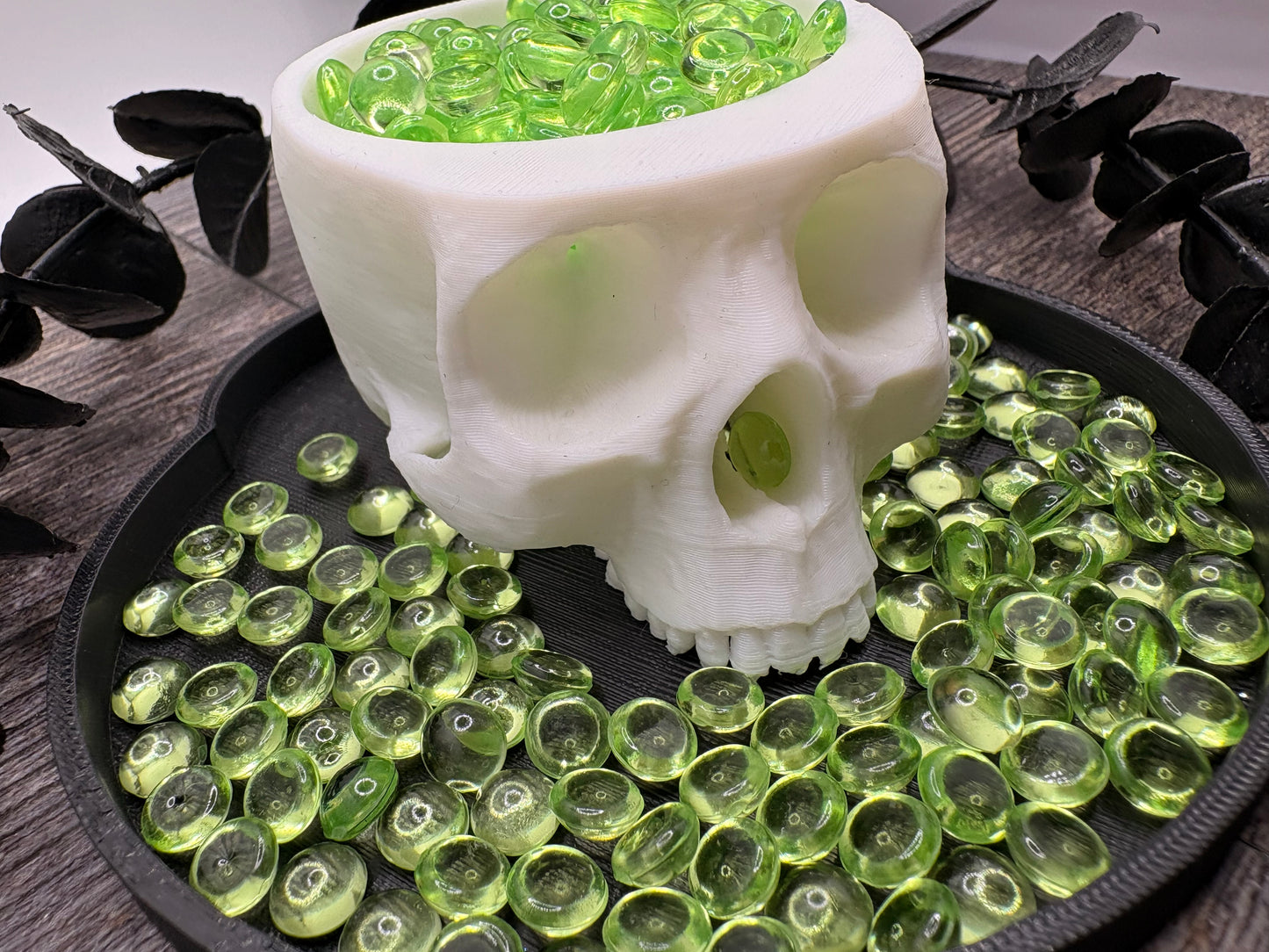 Green Transparent: Resin Flatback Half Dome Filler, 2oz Wt.