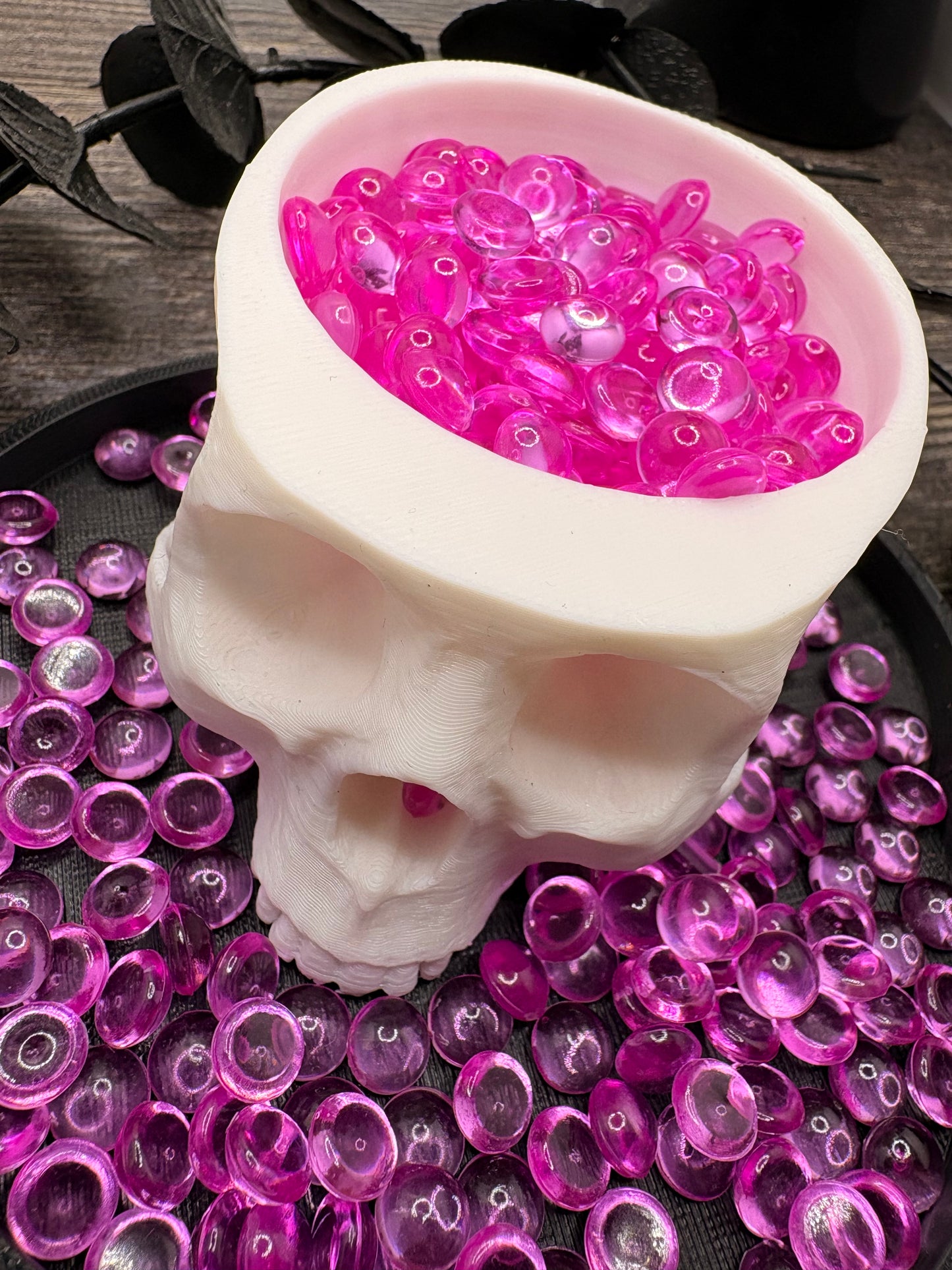 Purple Transparent: Resin Flatback Half Dome Filler, 2oz Wt.