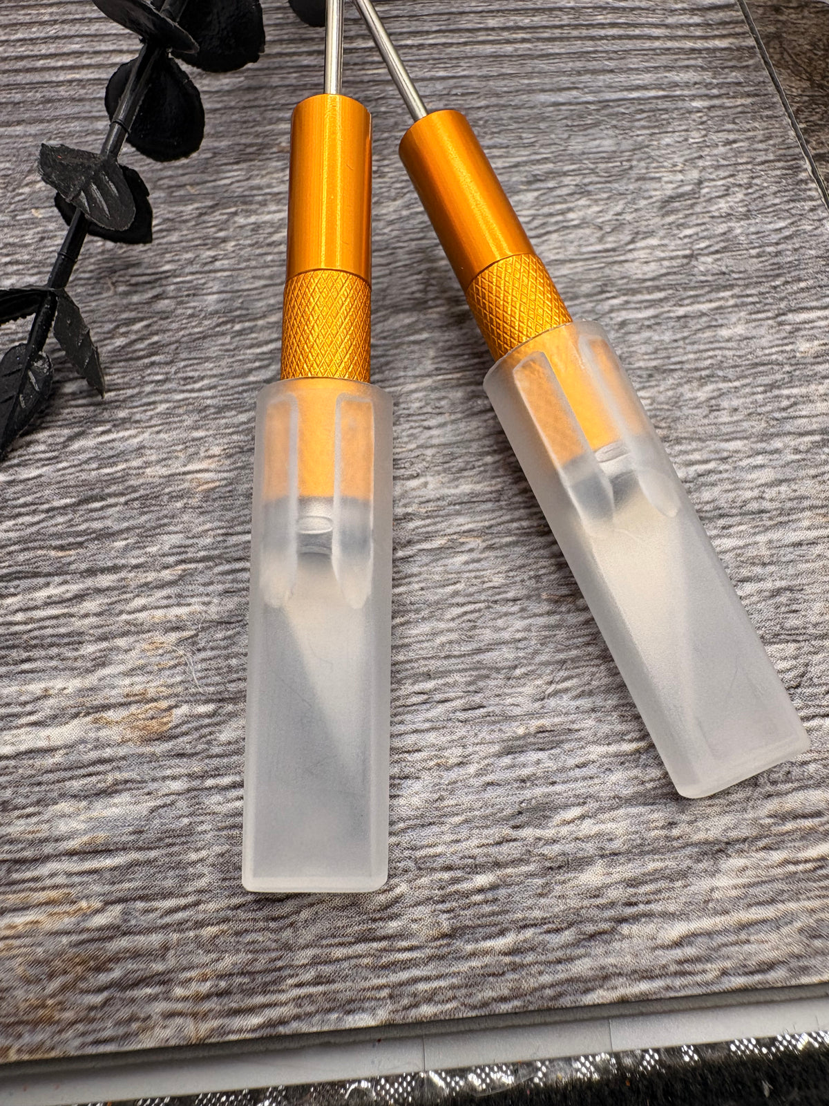 Beadable crafting tools: box openers, supplies for beading crafts, 2pc