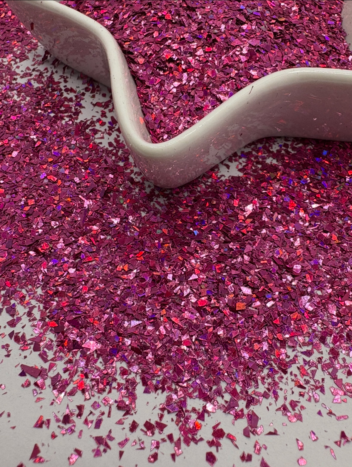 Raz fuschia: irregular chunky shard glitter mix, crafting supplies glitter, custom mix, resin supplies, resin glitter
