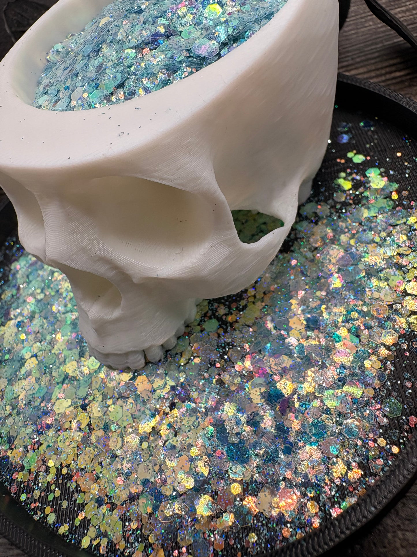Alice Blue: holo-chunky glitter mix, crafting supplies glitter, custom mix, resin supplies, resin glitter, mix holo glitter