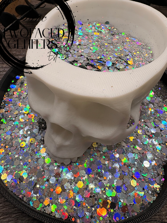 Kaleidoscope Chunky Mix: Holographic chunky glitter mix