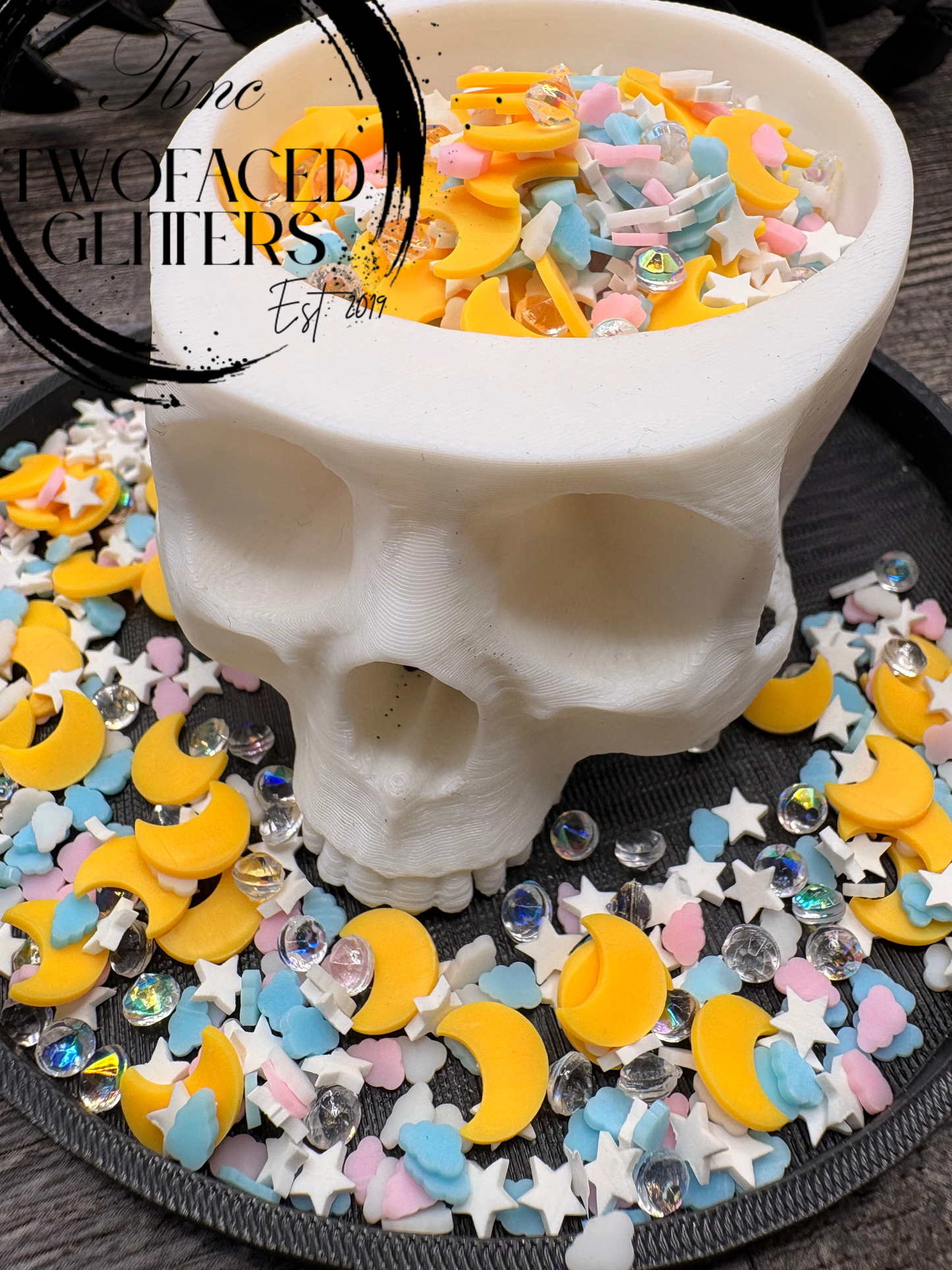Sailor's Moon Filler: Mixed Media clay filler, resin accents, cute shaker fillers, crafting additives 1oz Wt.
