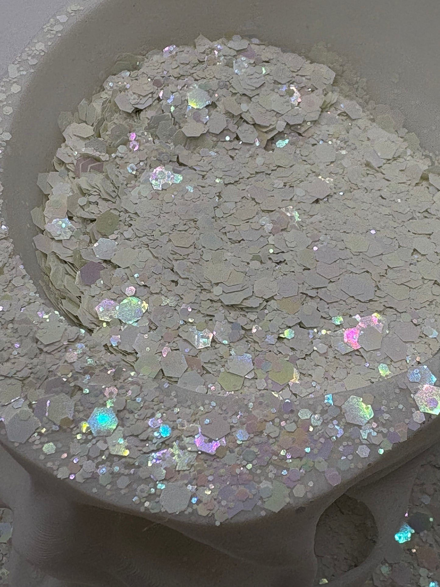 Rainbow Snow: Color Shift holographic chunky glitter mix, crafting supplies glitter, custom mix, resin supplies, non solvent resistant