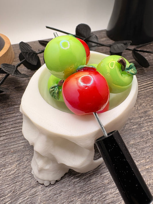 Big Apple bead, acrylic beads for pens, beading supplies, beading, 22.5mm, beads for keychain, 2pc