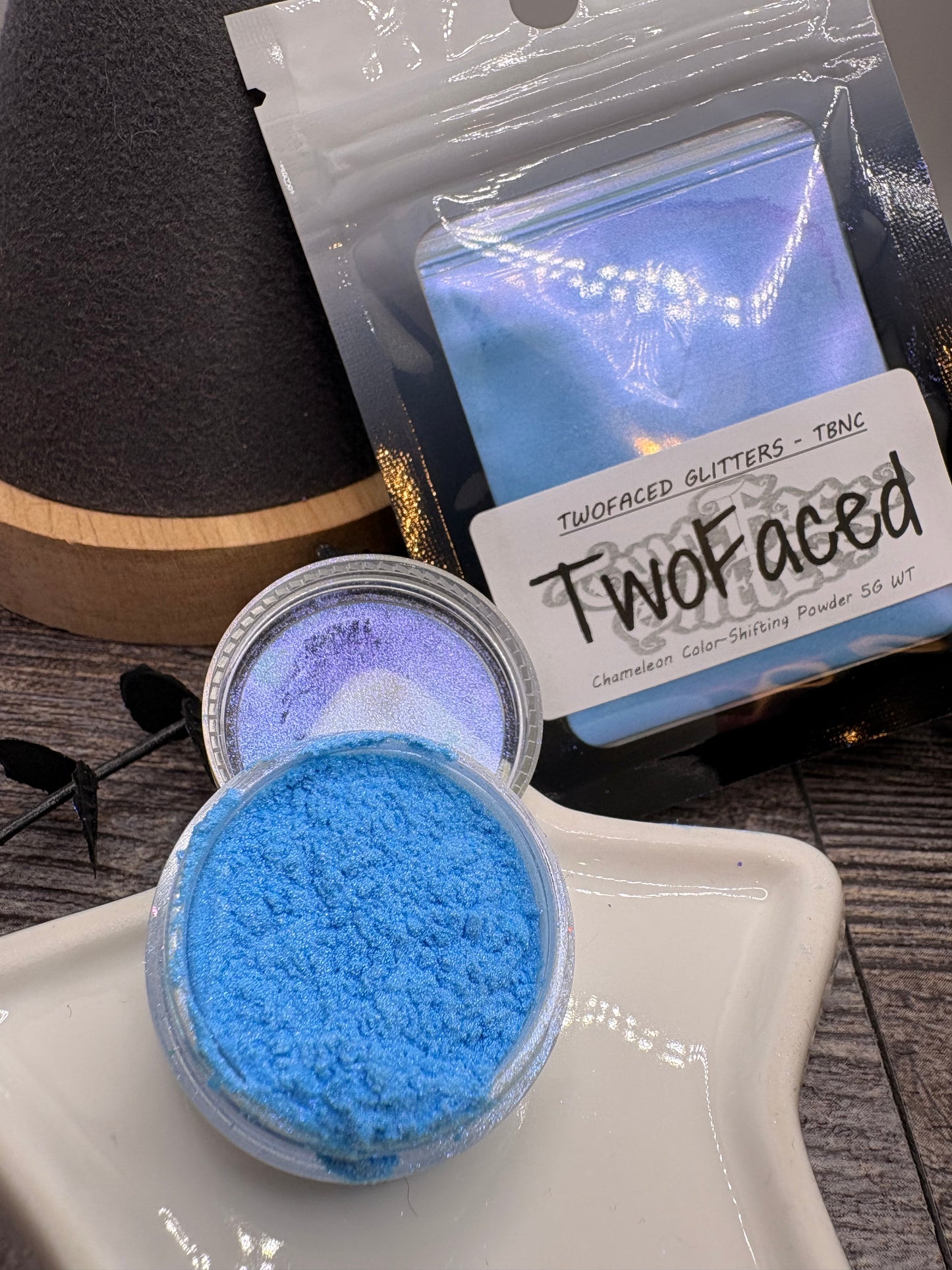 TwoFaced Mica Chameleon shift powder, Mica powder for additives in crafting, chameleon color shifting powder 5g wt.