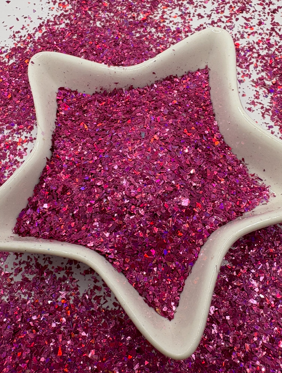 Raz fuschia: irregular chunky shard glitter mix, crafting supplies glitter, custom mix, resin supplies, resin glitter