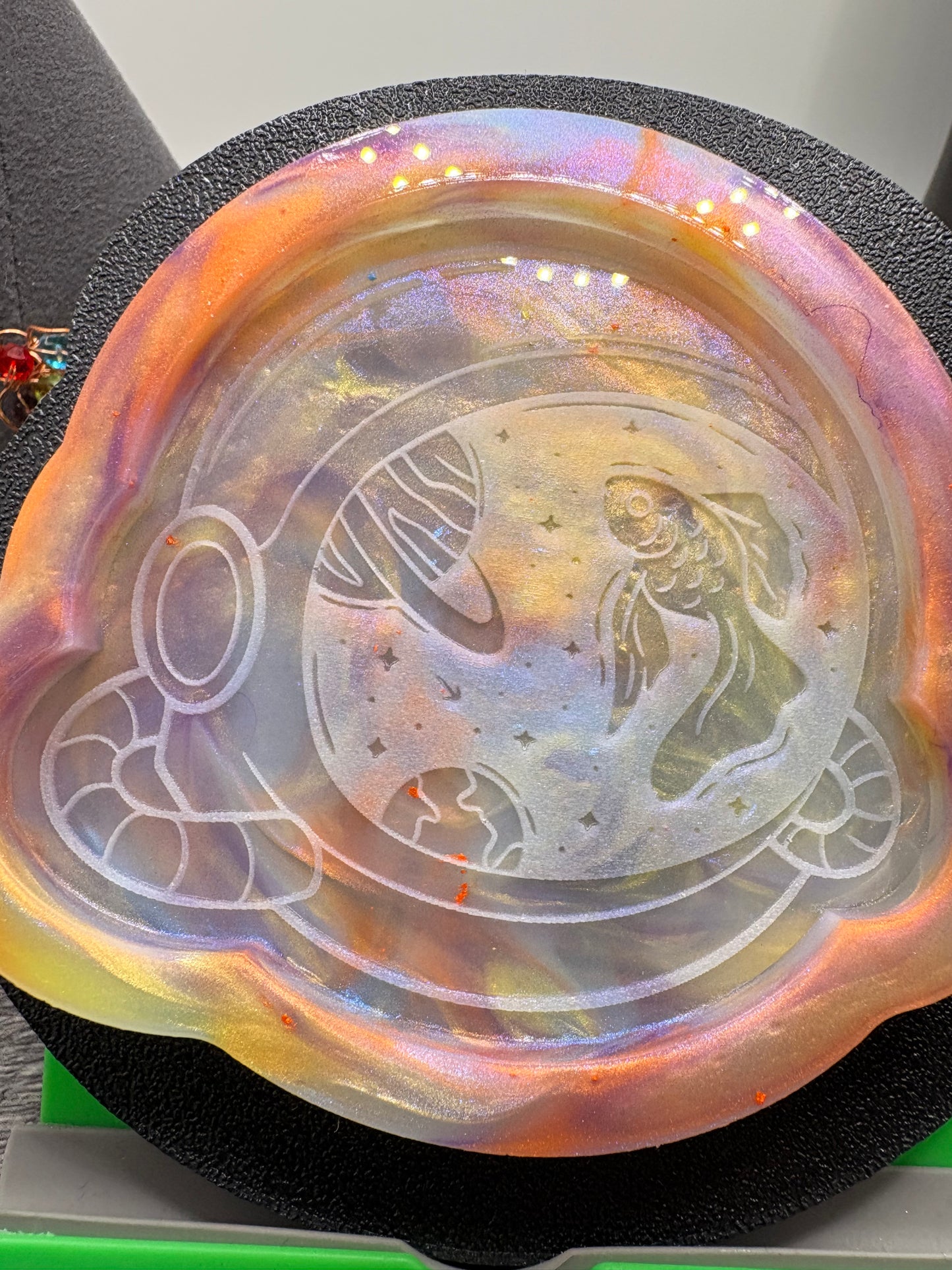 Space Aquatic Silicone Flat: Silicone Mold for Resin Casting, 1pc