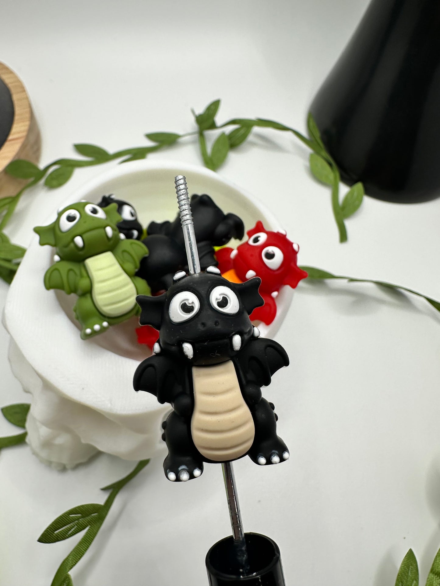 Dragon 3d focal bead, silicone bead, silicone bead for pens, crafting beads, supplies, focal, silicone supply bead 30mm