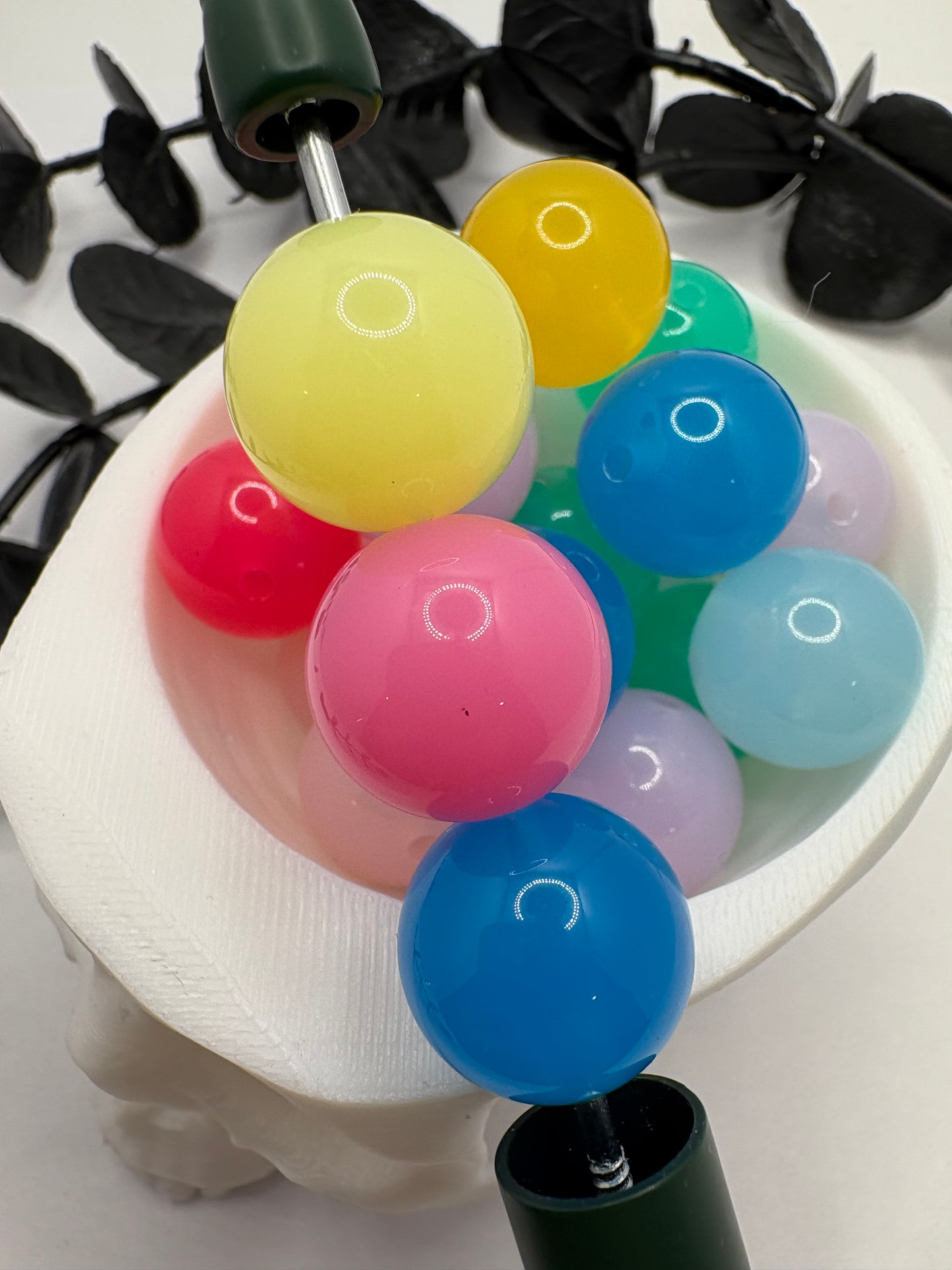 Jelly multi-color bubblegum bead, acrylic 15.5mm beads for pens, beading supplies, beading, mixed color