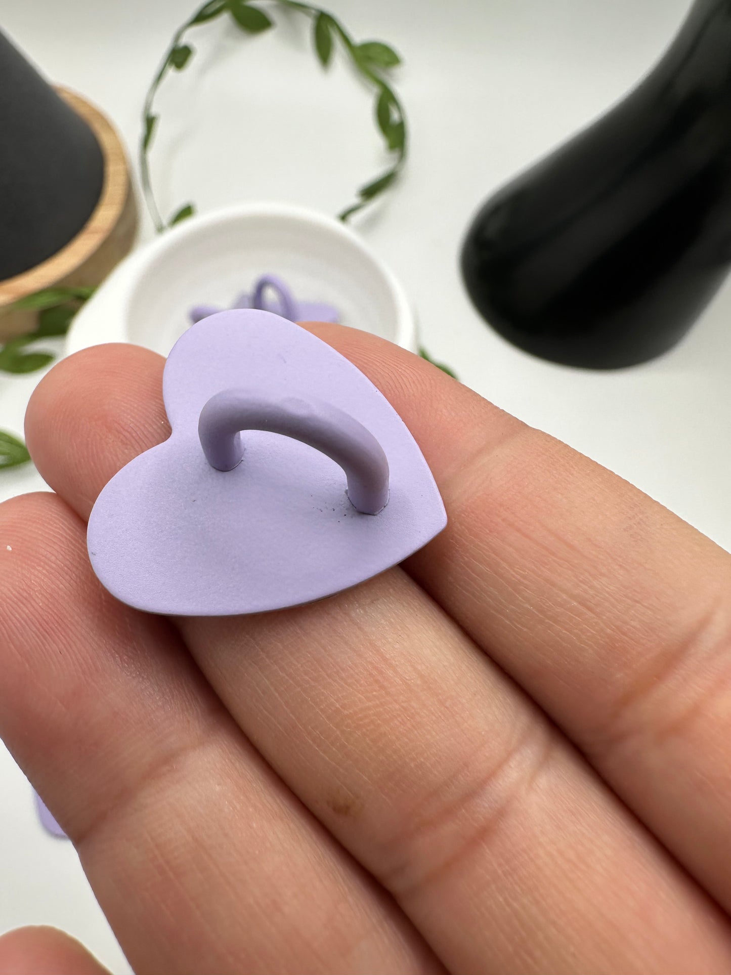 Adhesive phone charm holder, metal charm base, adhesive attachment for phone or case for charms 1pc 24mm