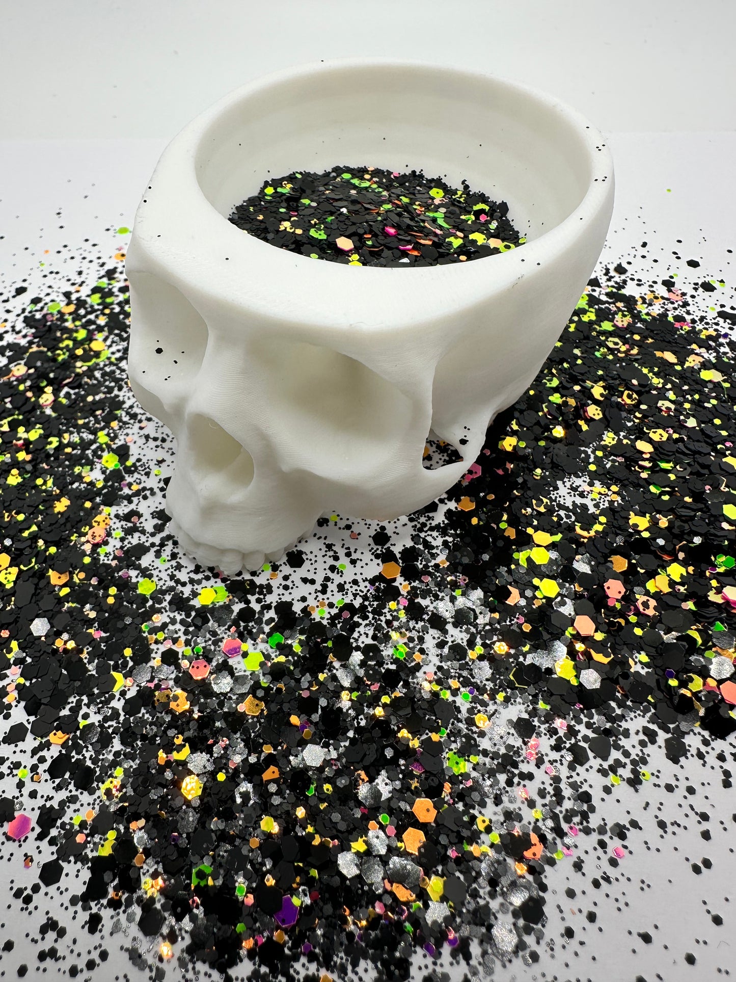 Lights Out: uv glow chunky glitter mix, crafting supplies glitter, resin supplies, resin glitter, mix holo glitter .5oz by wt.