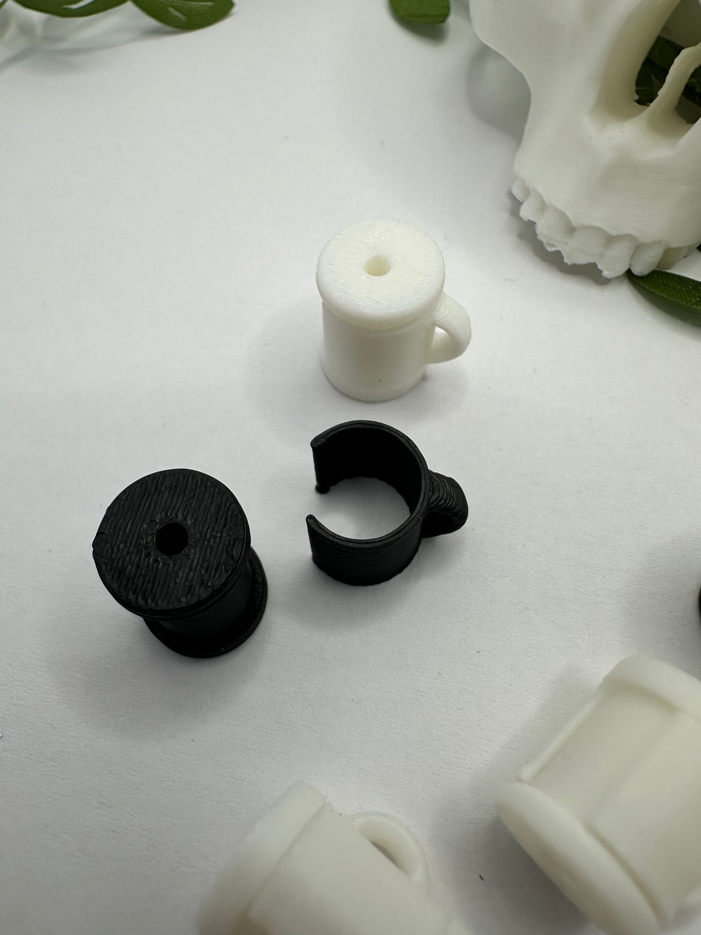 Charm Spinner bead findings, bead interchangeable 3d printed bead charms, designed by TBNC, 5pc, 15mm